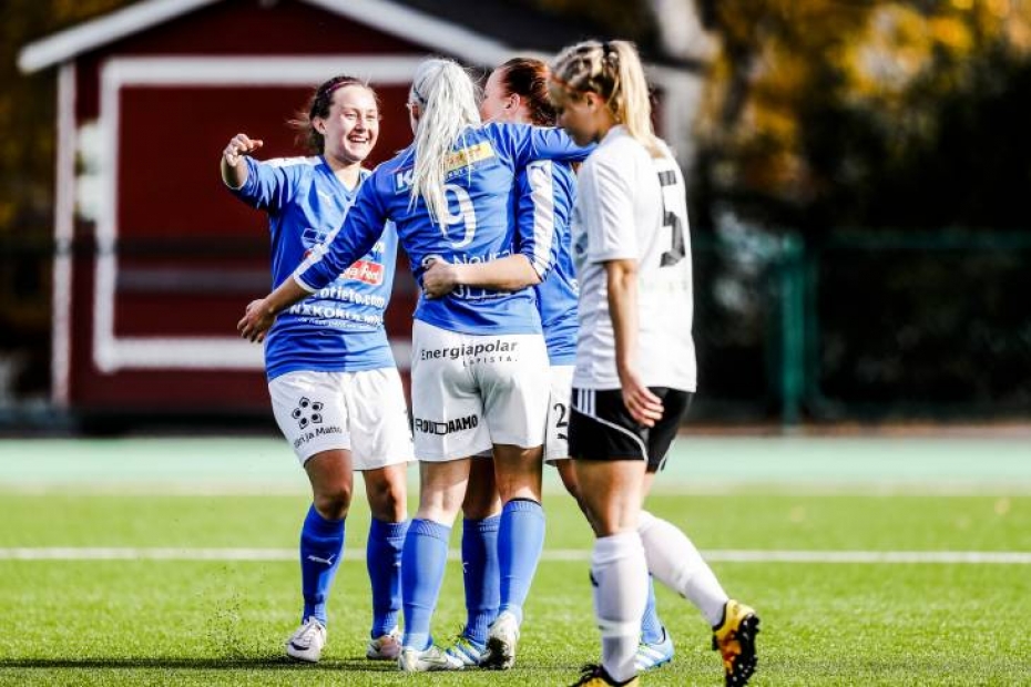 Rovaniemen Palloseuran naisten joukkue otti lauantaina voiton ja näin sarjapaikka käytännössä varmistui myös ensi kaudeksi.