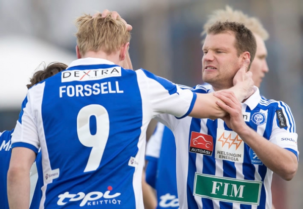 Tornion ”terrieri” Teemu Tainio (oik.) on pelannut viimeksi Rovaniemellä juniorina. Mikael Forssell teki puolestaan uran ensimmäisen liigamaalinsa RoPSin verkkoon. Tänään kaksikko on keskuskentällä HJK:n cupmiehistössä. 