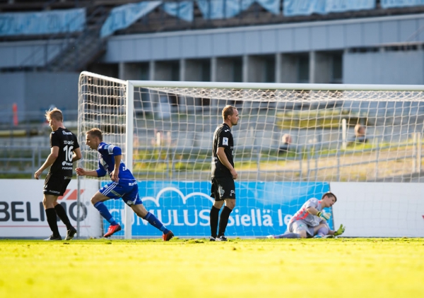 RoPS-kapteeni Antti Okkonen onnistui maalinteossa FC Lahtea vastaan.
